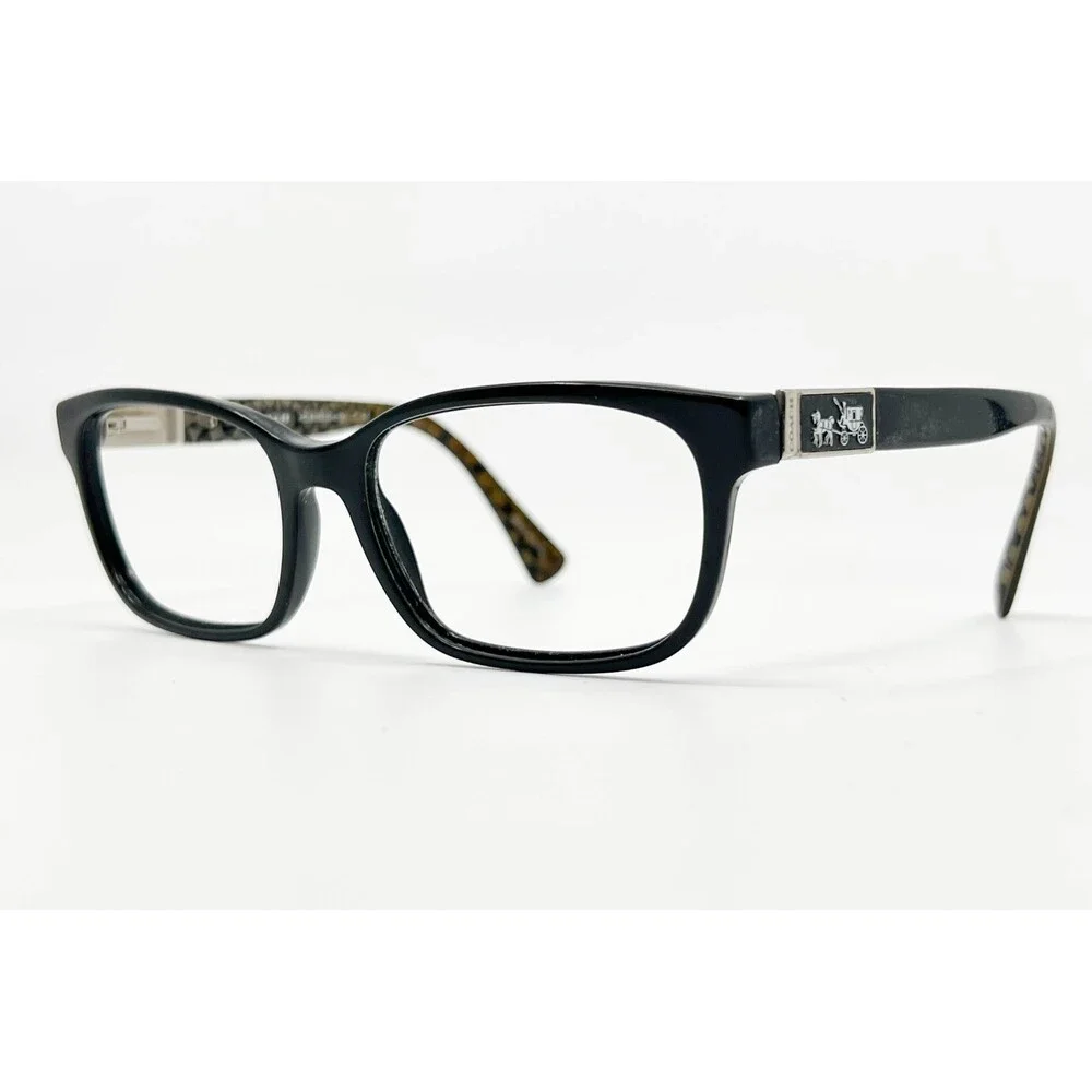 Coach Eyeglasses Womens Black HC 6062 Darcy Military Sig C 53-16-135